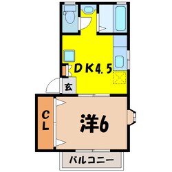 コンフォートハイツ（高崎市双葉町）の物件間取画像